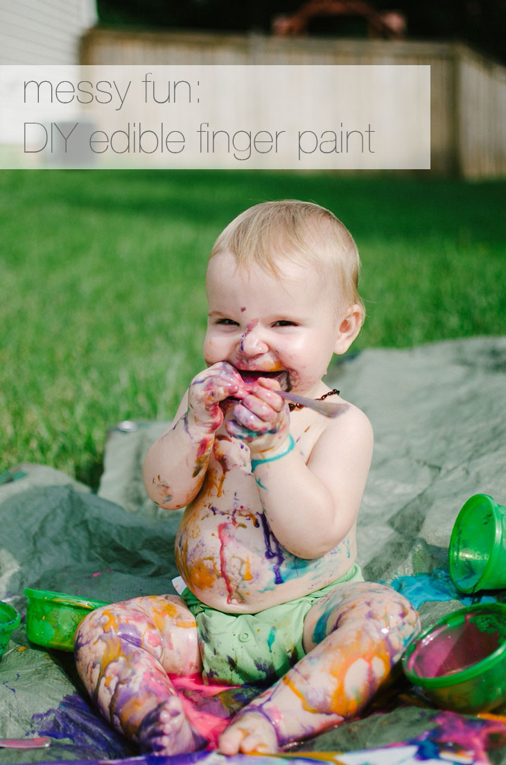 Messy Fun: DIY Edible Finger Paint for Babies (18)