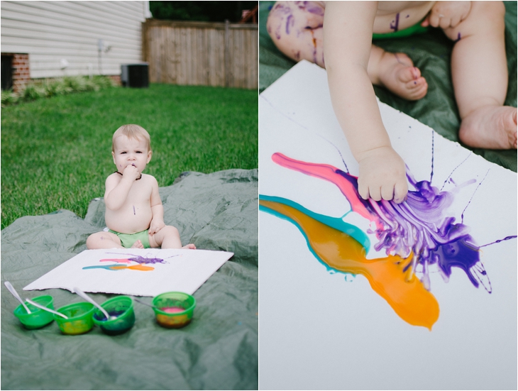 Messy Fun: DIY Edible Finger Paint for Babies (2)