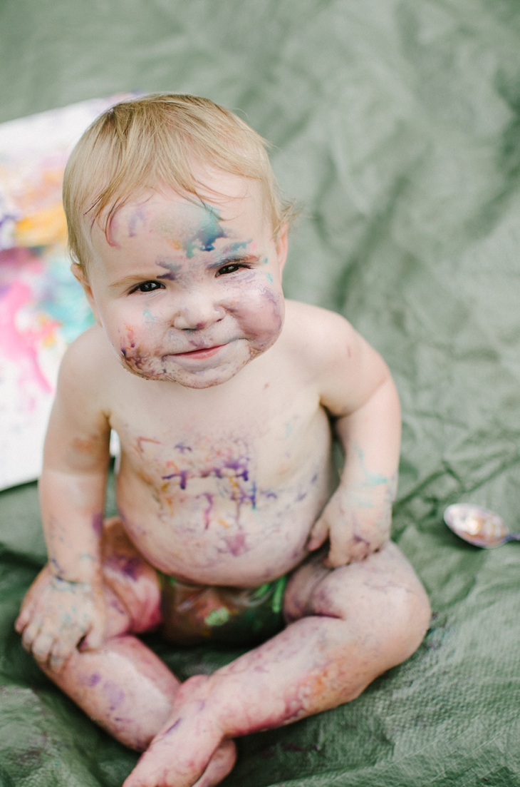 Messy Fun: DIY Edible Finger Paint for Babies (15)