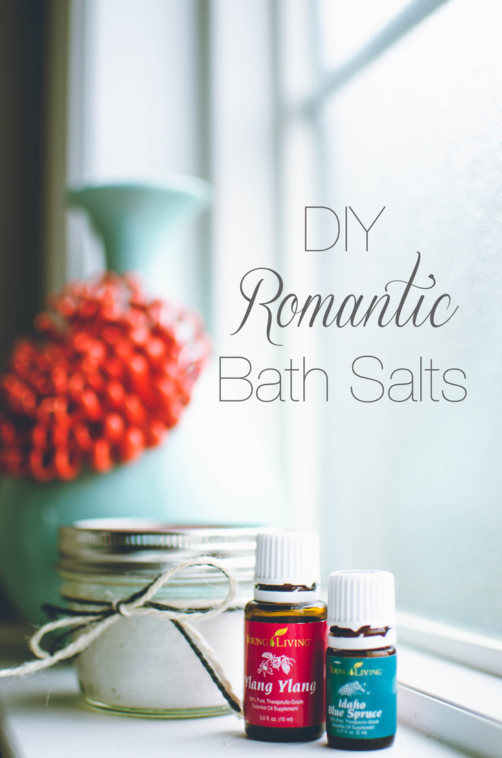 Easy DIY Romantic Bath Salts using Young Living Essential Oils
