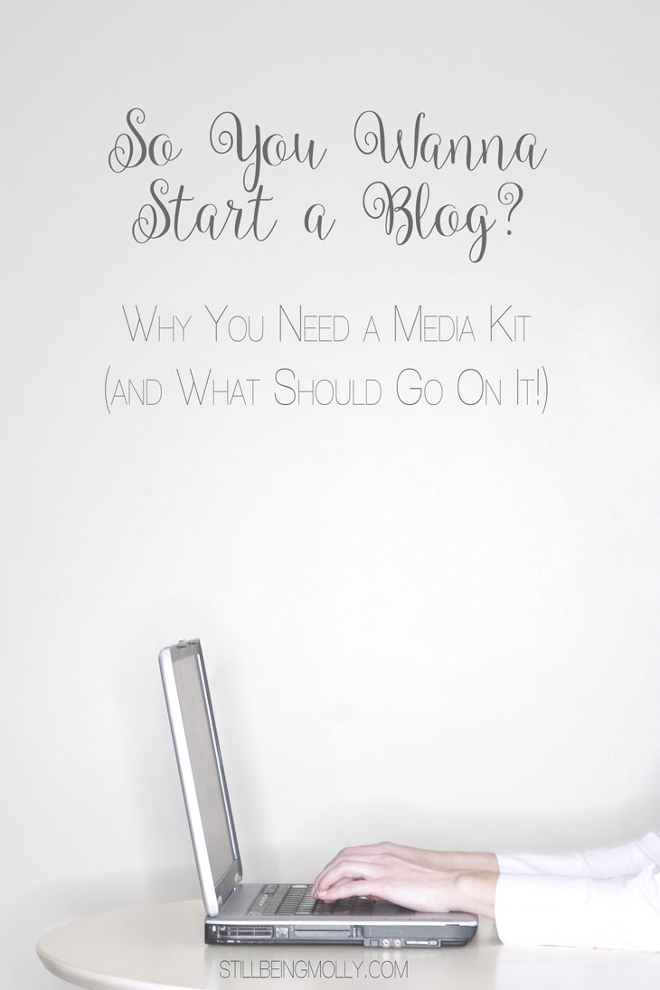 Why You Need a Media Kit (and What Should Go On It!) | "So You Wanna Start a Blog?" Series
