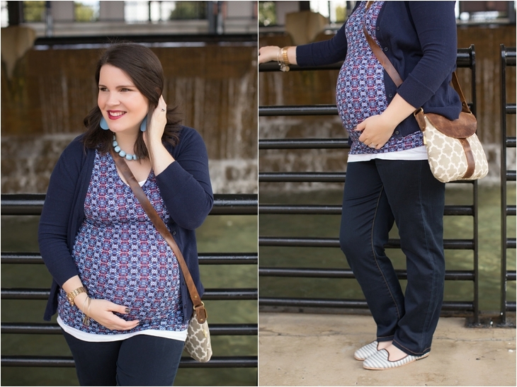 Casual maternity style, The Root Collective "millie" smoking shoe, JOYN bag, fall fashion (7)
