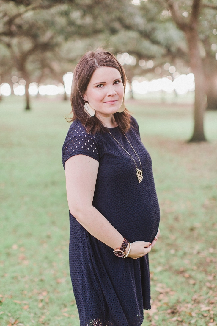 Stitch Fix Ingrid & Isabelle Maternity Dress, Splendid booties, Flourish Market / Mata Traders necklace, Nickel and Suede signature gold earrings - Maternity Style - Charleston, South Carolina Anniversary and Maternity Photography with Annamarie Akins Photography (51)