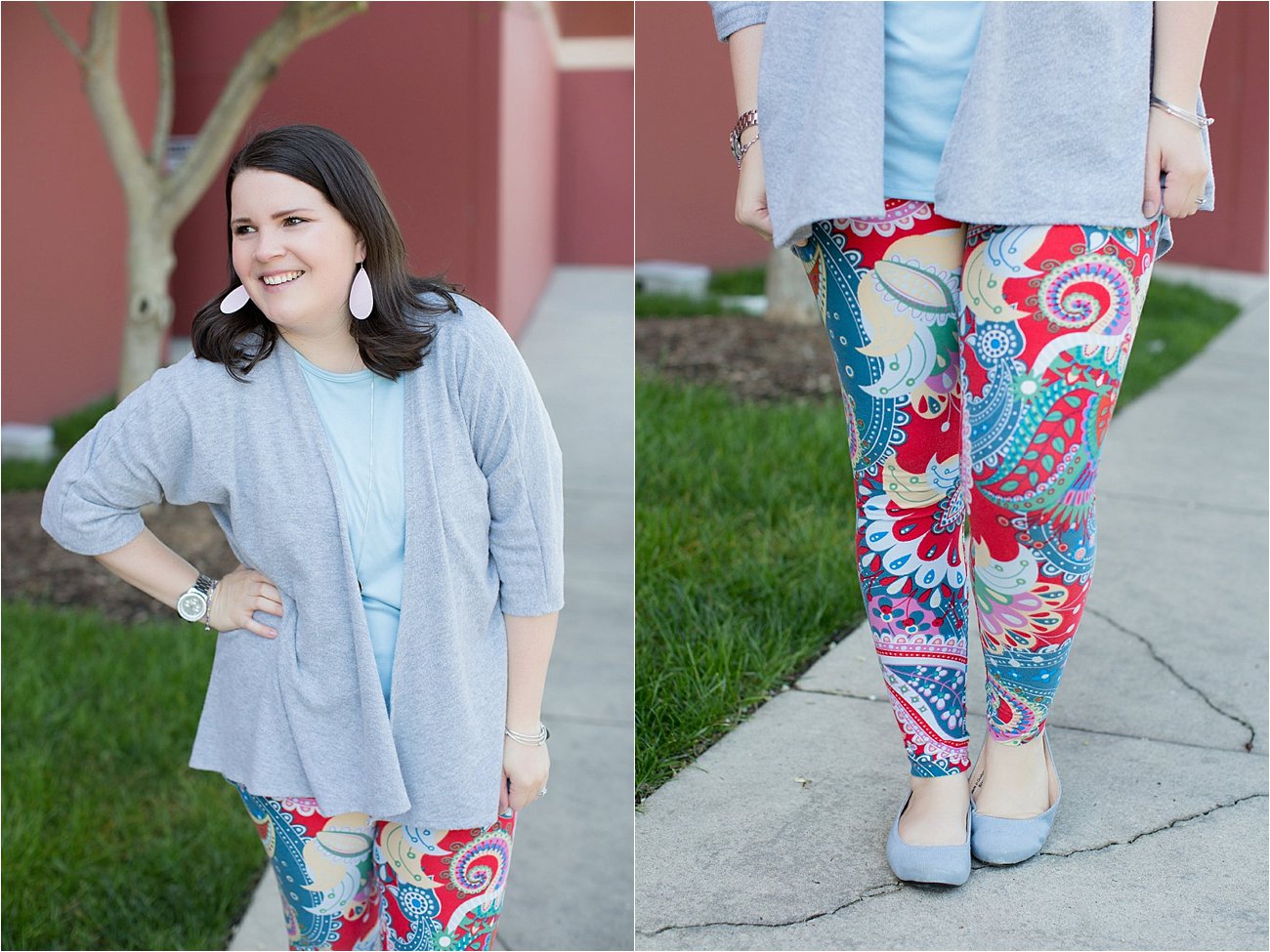 LulaRoe Lindsay Kimono in Grey, Lularoe Irma tunic, Paisley printed