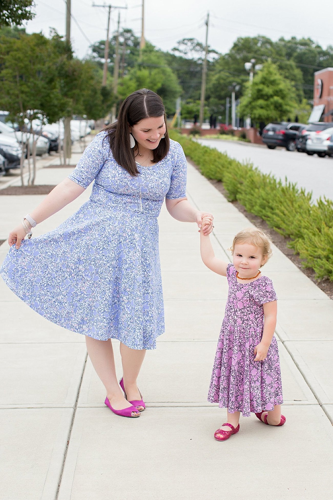 LulaRoe Nicole and LulaRoe Dot Dot Smile Mommy & Me Dresses | North Carolina Fashion Blogger (2)