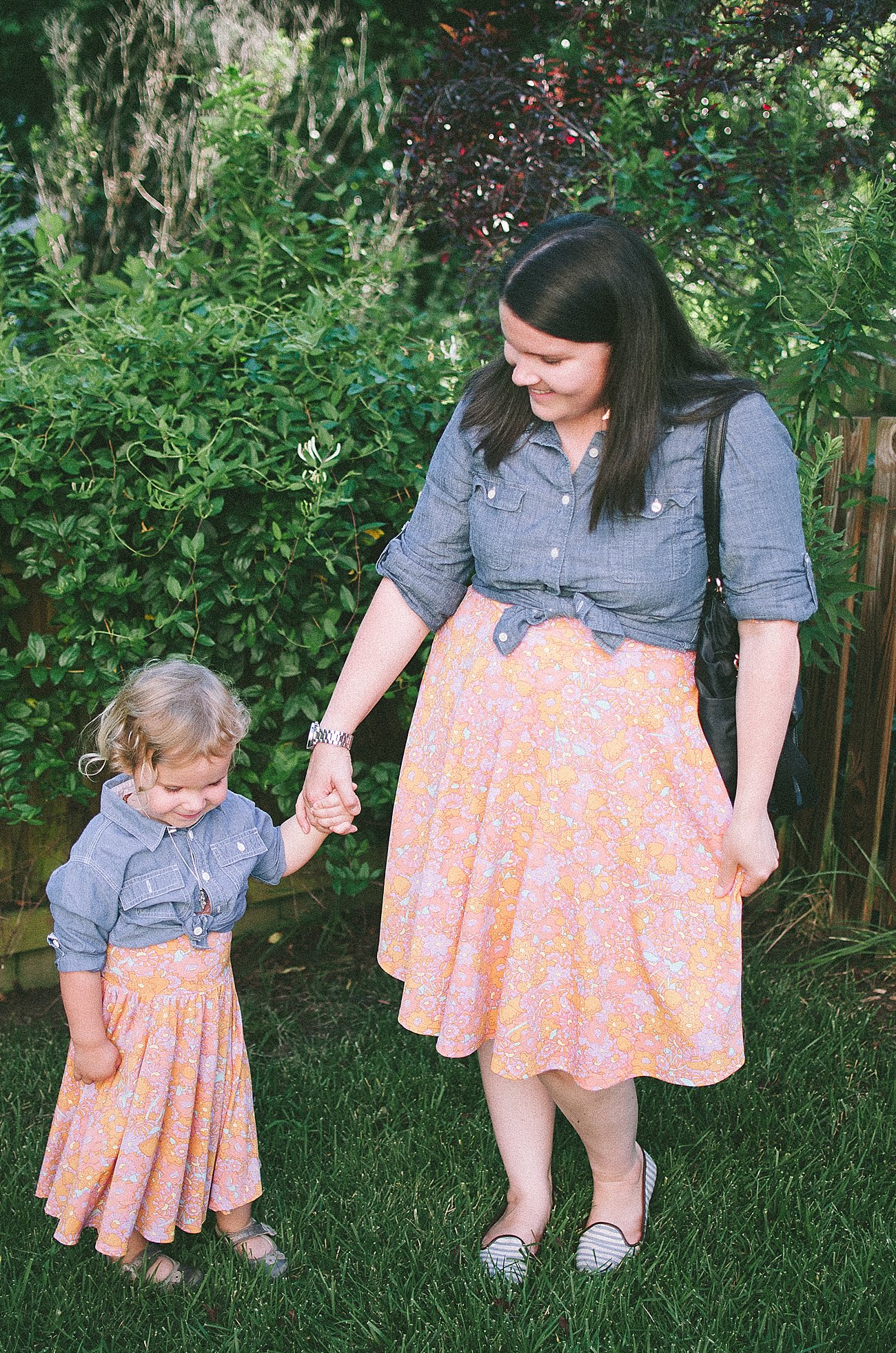 Matching LulaRoe Mommy & Me Nicole & DotDotSmile Dresses (4)