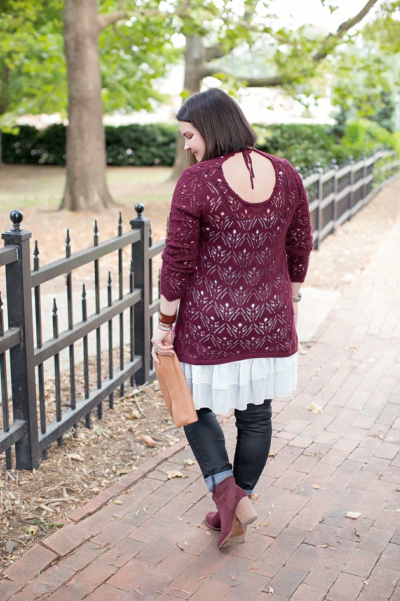 Grace & Lace pointelle sweater, ethical fall fashion | North Carolina fashion and lifestyle blogger (3)