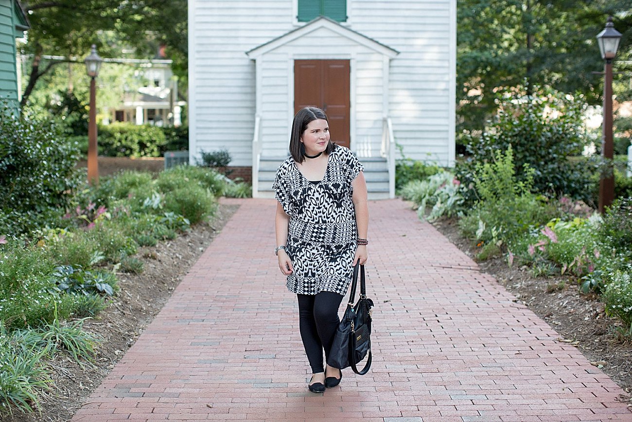 Threads for Thought "Mia Dress", LulaRoe black leggings, Lily Jade diaper bag, Nickel & Suede choker, Nickel & Suede earrings, Darzah stitched leather cuff | ethical fashion blogger, north carolina fashion blogger (10)