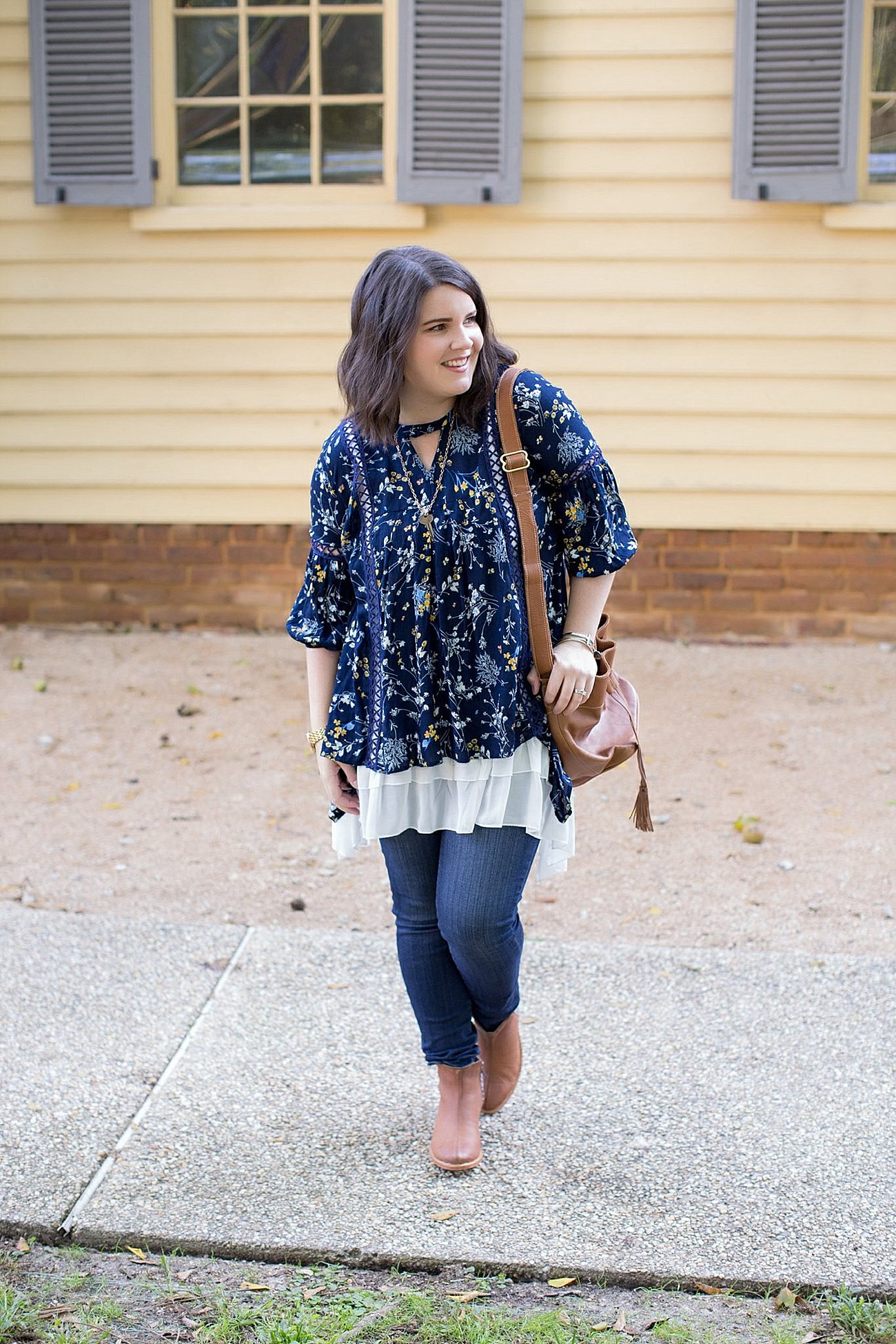 Grace & Lace peasant top and chiffon lace extender from The Flourish Market, Paige denim, Root Collective espe booties | Ethical Fashion, North Carolina Life and Style Blogger (4)