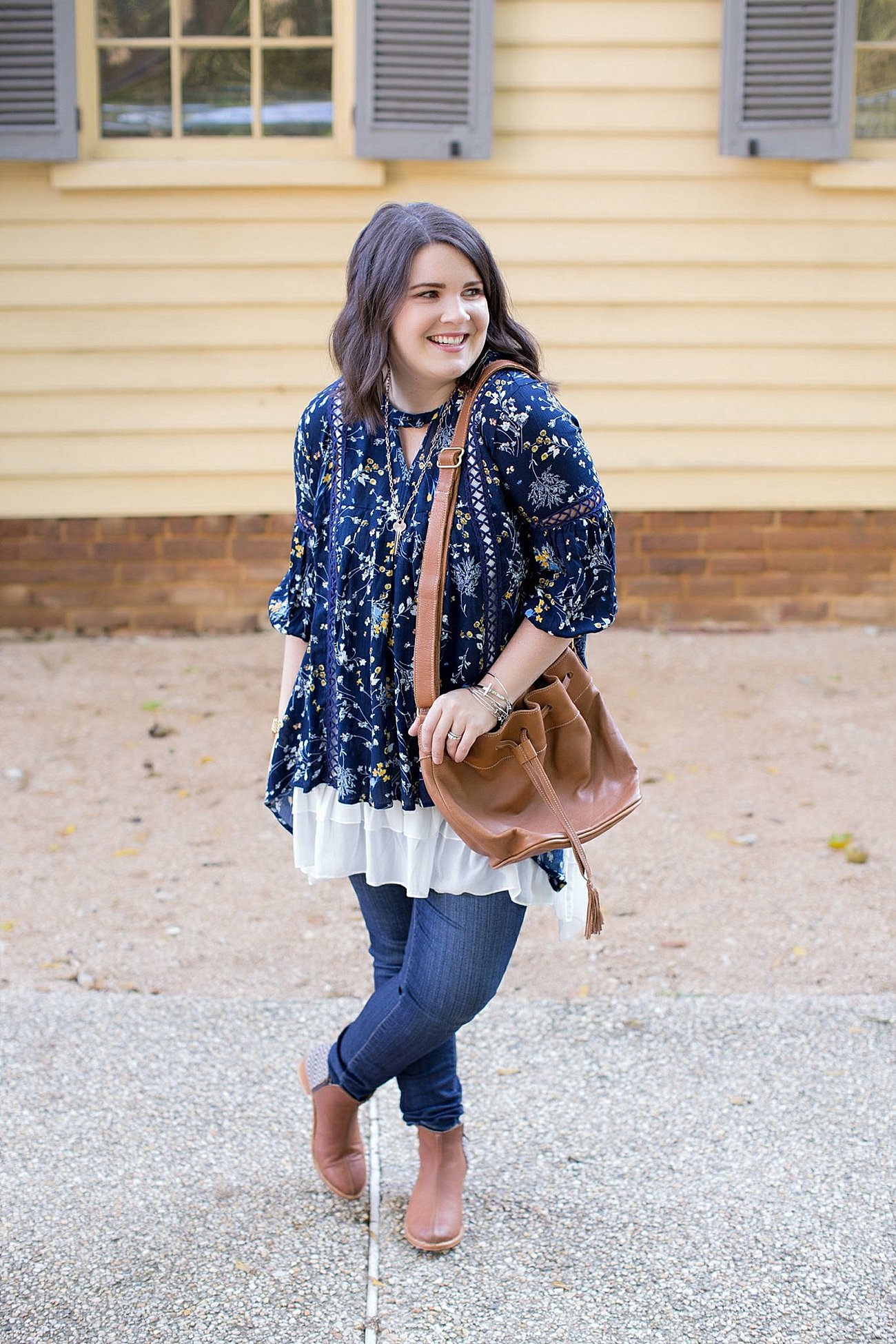 Grace & Lace peasant top and chiffon lace extender from The Flourish Market, Paige denim, Root Collective espe booties | Ethical Fashion, North Carolina Life and Style Blogger (5)