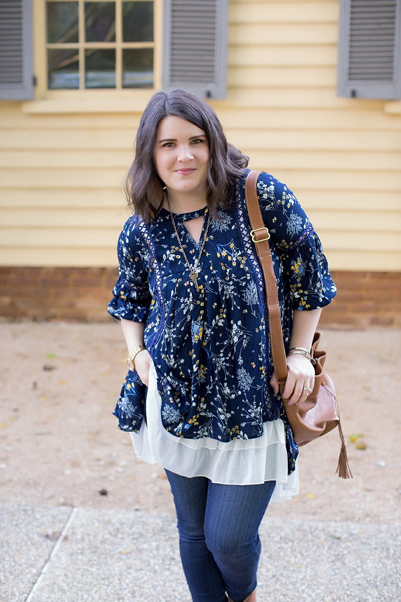 Grace & Lace peasant top and chiffon lace extender from The Flourish Market, Paige denim, Root Collective espe booties | Ethical Fashion, North Carolina Life and Style Blogger (9)