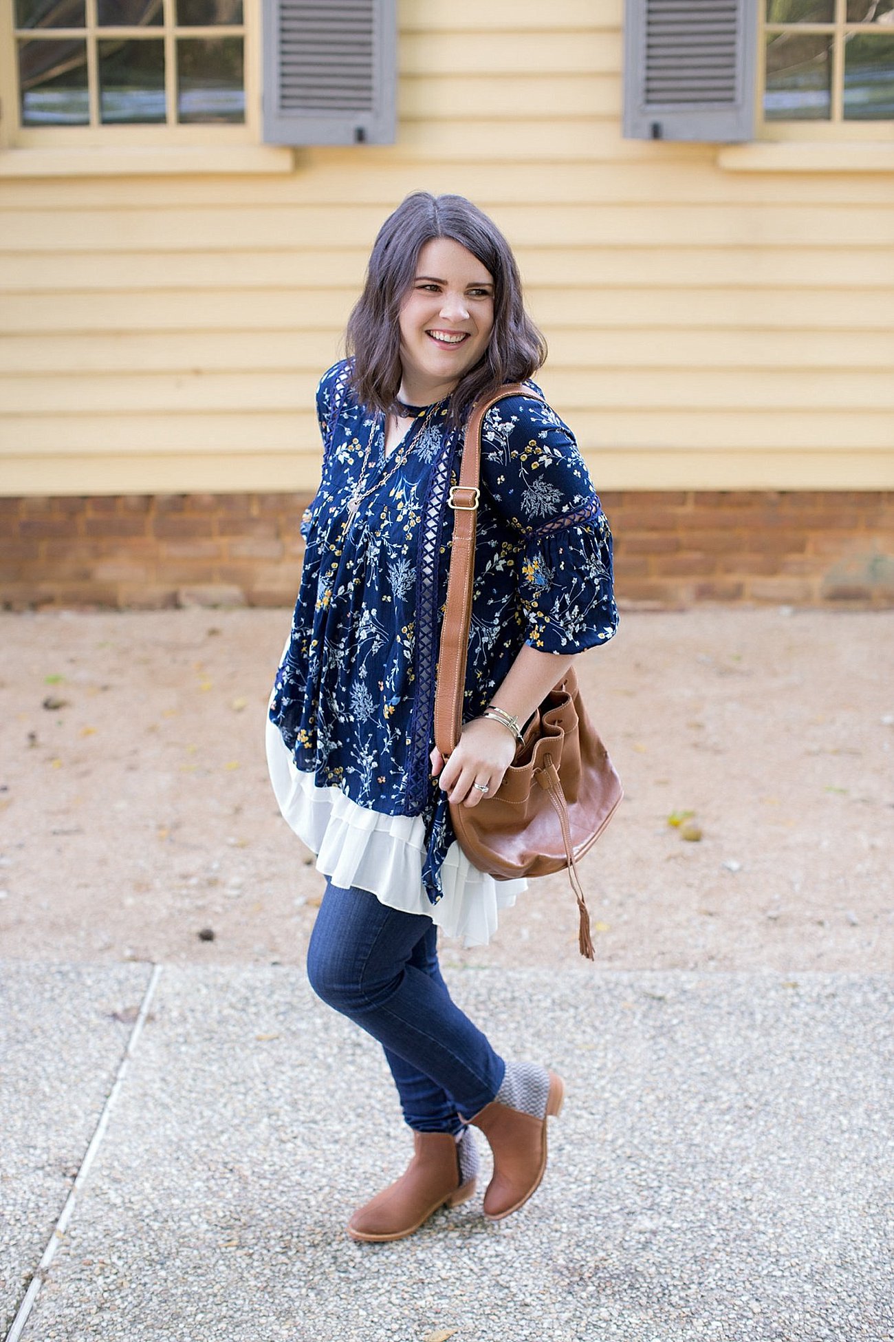 Grace & Lace peasant top and chiffon lace extender from The Flourish Market, Paige denim, Root Collective espe booties | Ethical Fashion, North Carolina Life and Style Blogger (10)