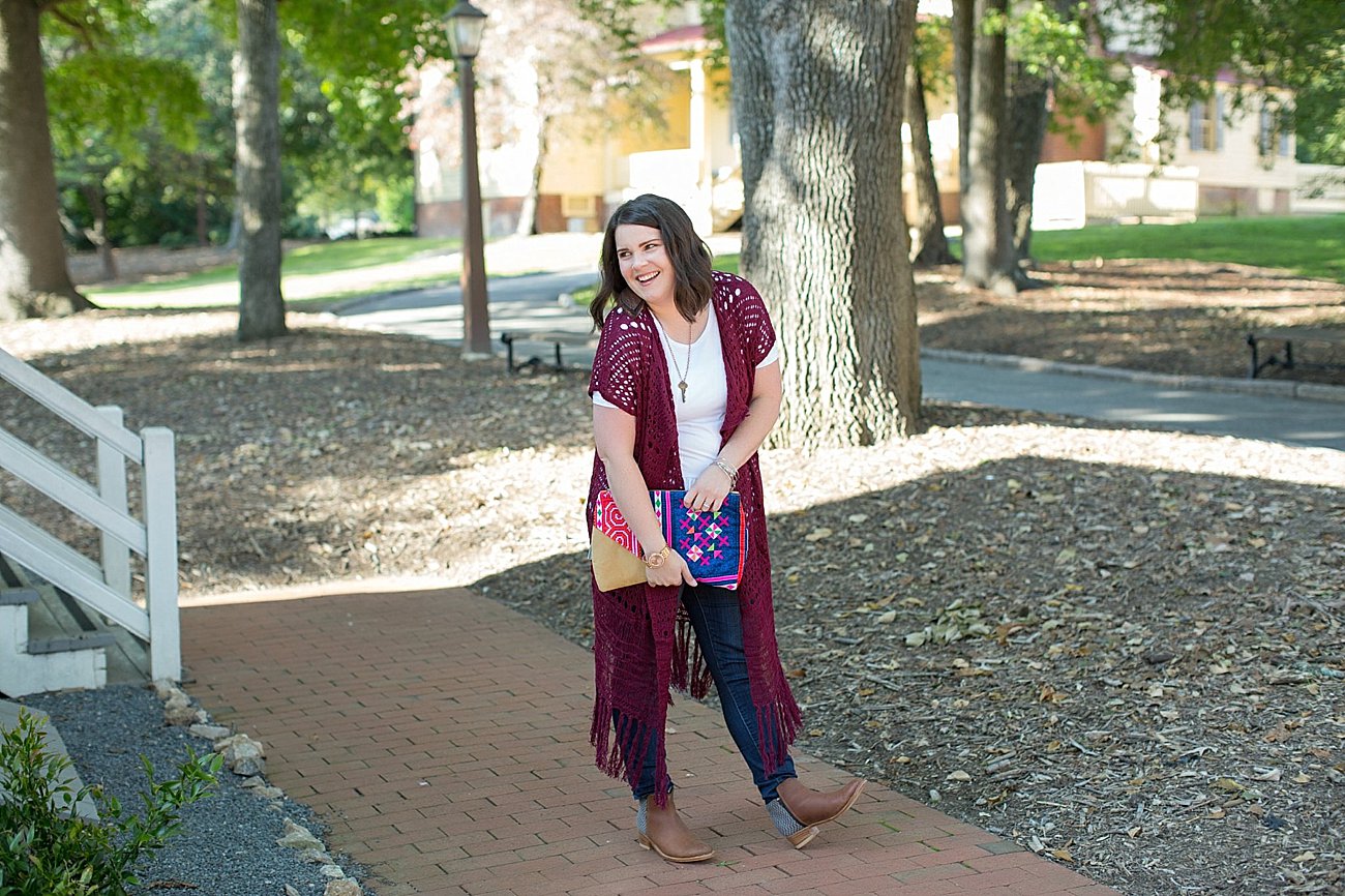 The Flourish Market Grace & Lace crochet duster, The Root Collective Espe booties (1)