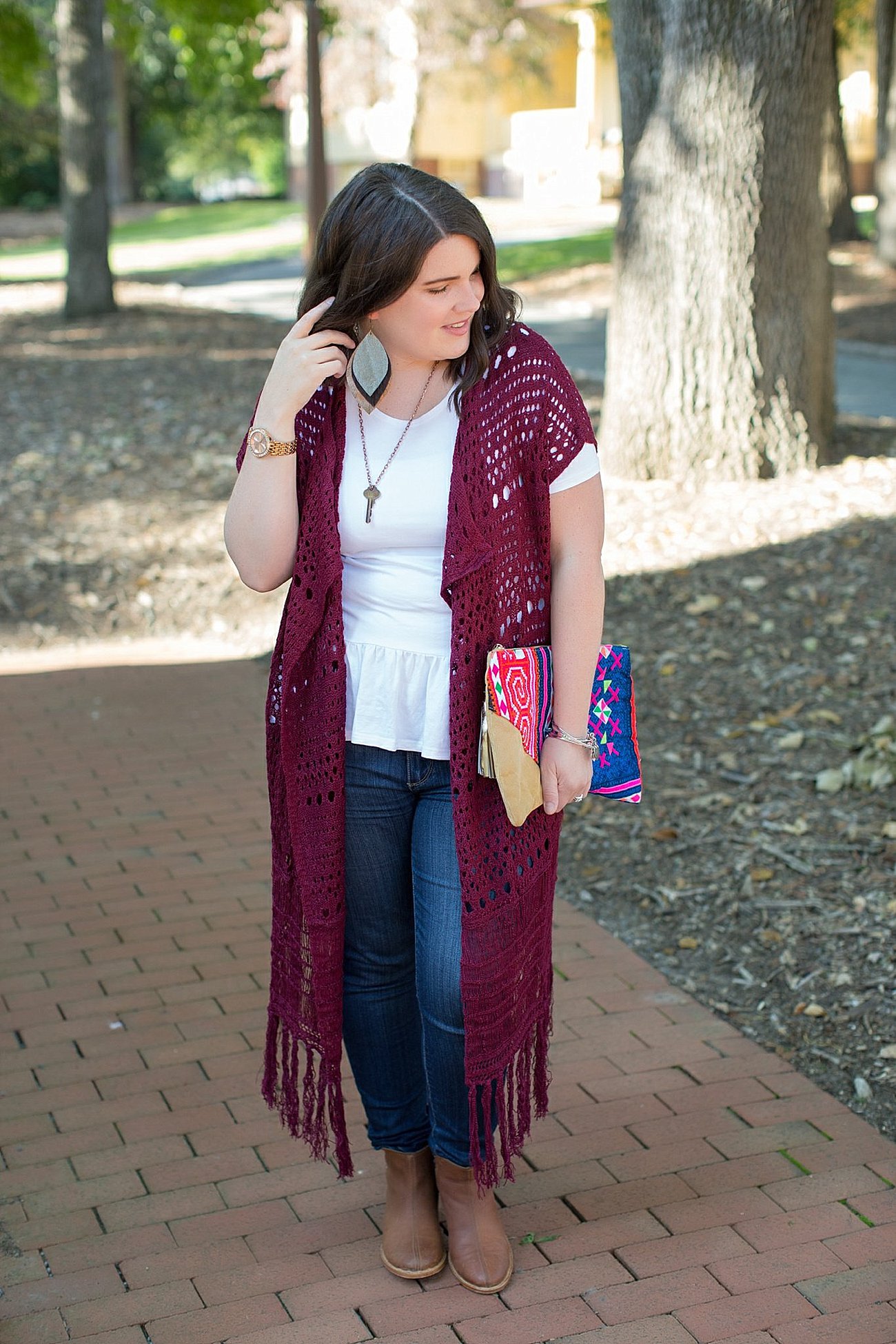 The Flourish Market Grace & Lace crochet duster, The Root Collective Espe booties (9)
