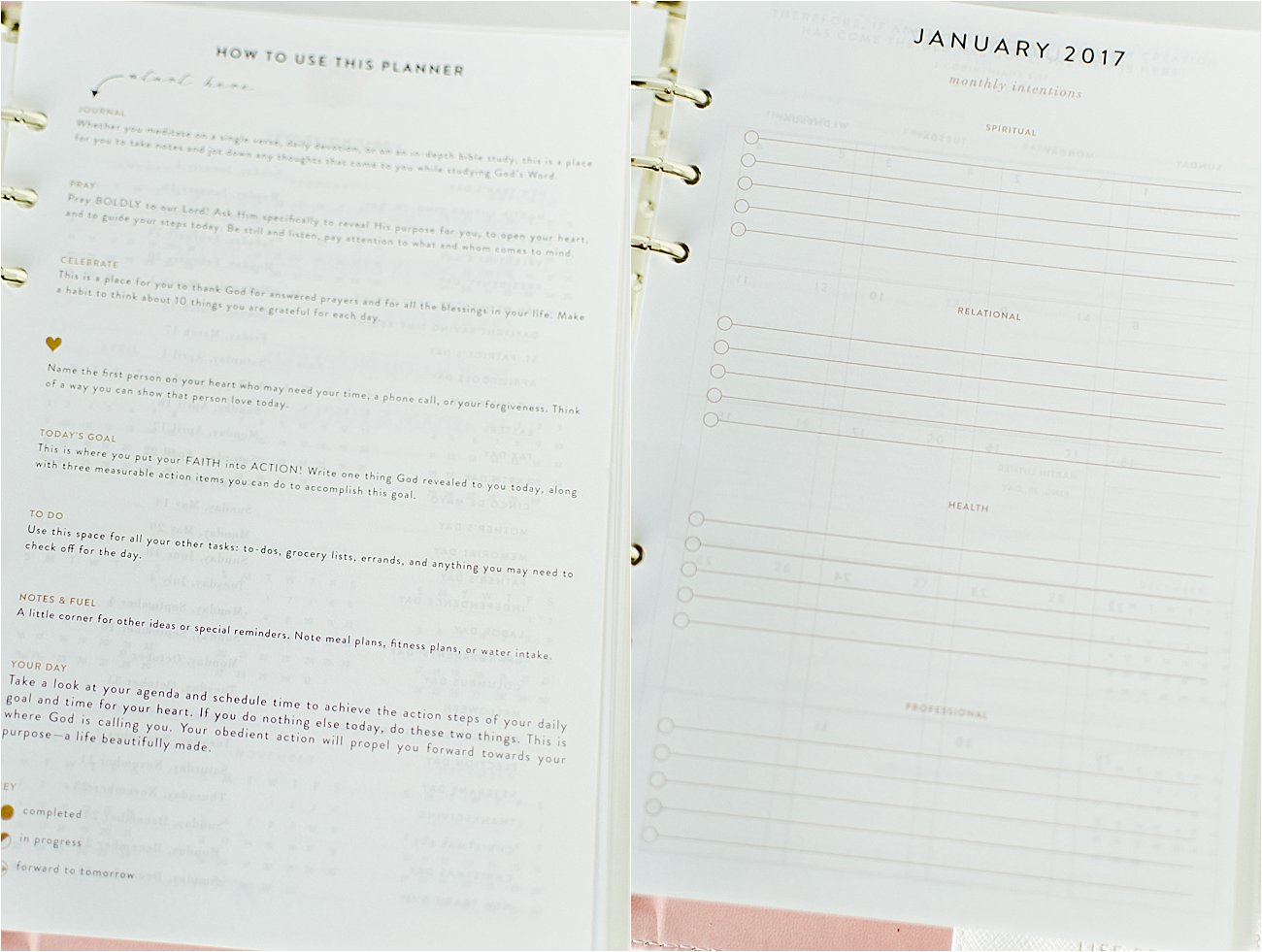Taking on 2017 with The Intentional Planner | Intentional Planner Review - Christian Planner and Prayer Journal Review (8)