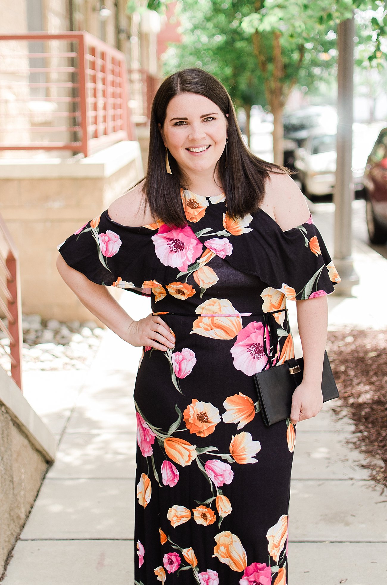 Ethical Fashion: Cold Shoulder Maxi Dress by ethical fashion blogger Still Being Molly