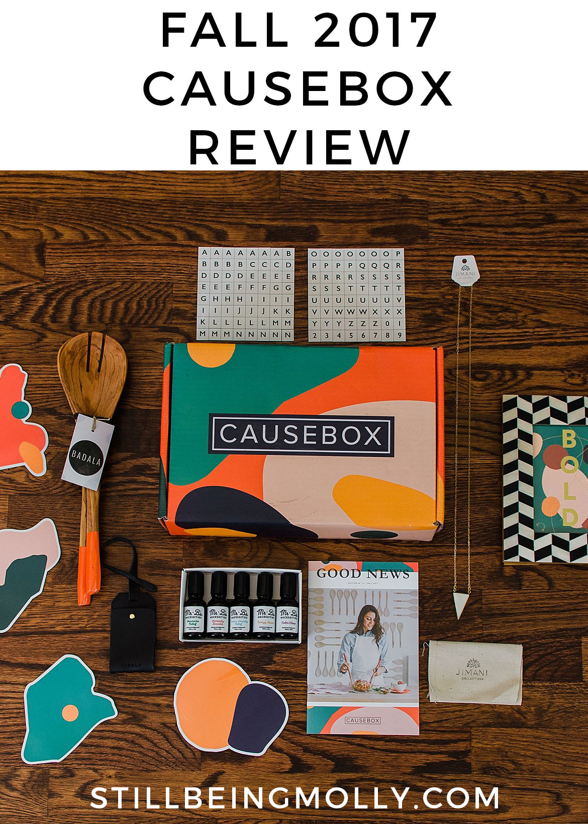Fall 2017 CAUSEBOX Review - Fall 2017 CAUSEBOX Review by North Carolina ethical blogger Still Being Molly