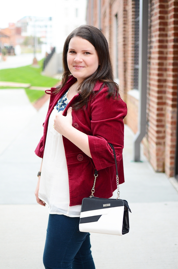 Navy, burgundy, and Miche interchangeable bag! (2)