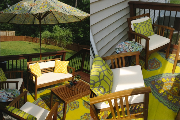Deck decorating with World Market and Pier 1 (1)