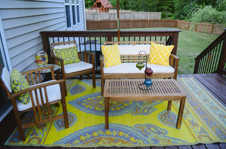 Deck decorating with World Market and Pier 1 (4)