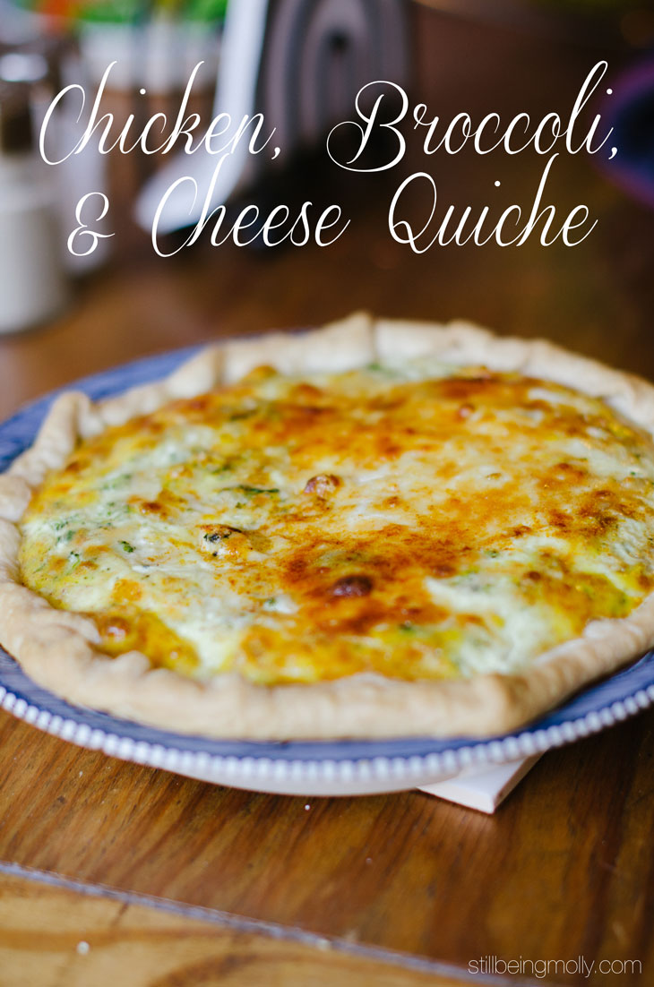 RECIPE | Chicken, Broccoli & Cheese Quiche (4)