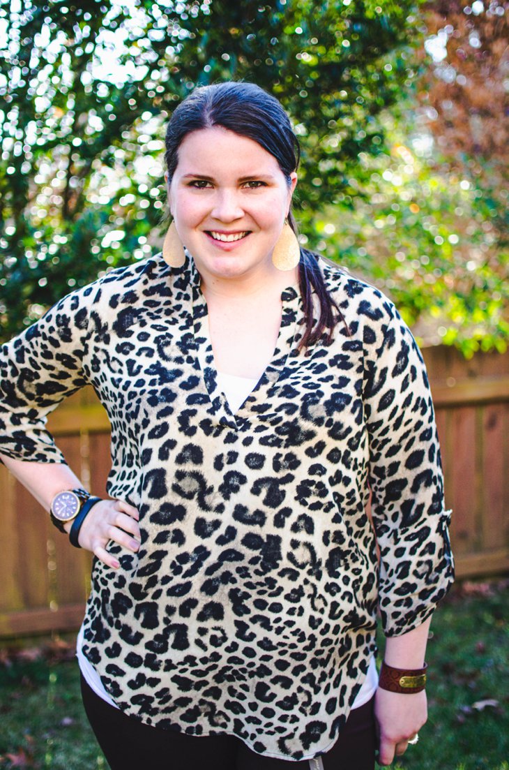 Renee C "Gillie Leopard Print Blouse" | Stitch Fix Review
