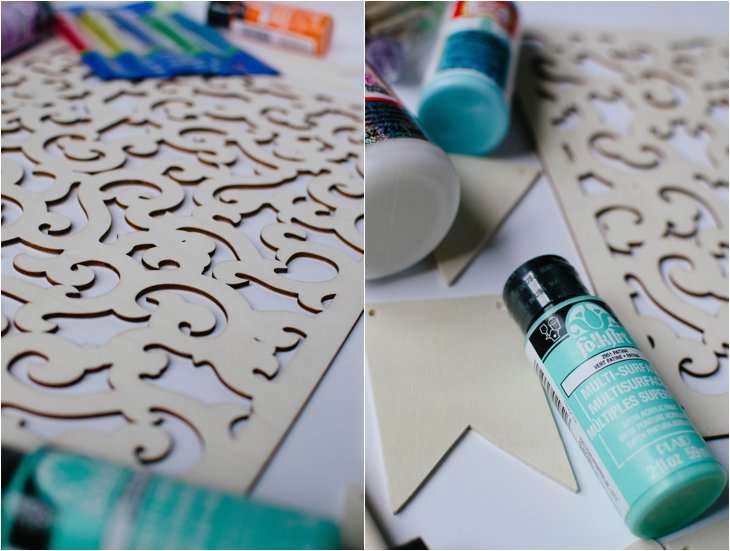 DIY Laser Cut Wood Surface Earring Holder and DIY Wood Bunting #MadeWithMichaels #PlaidCrafts (3)