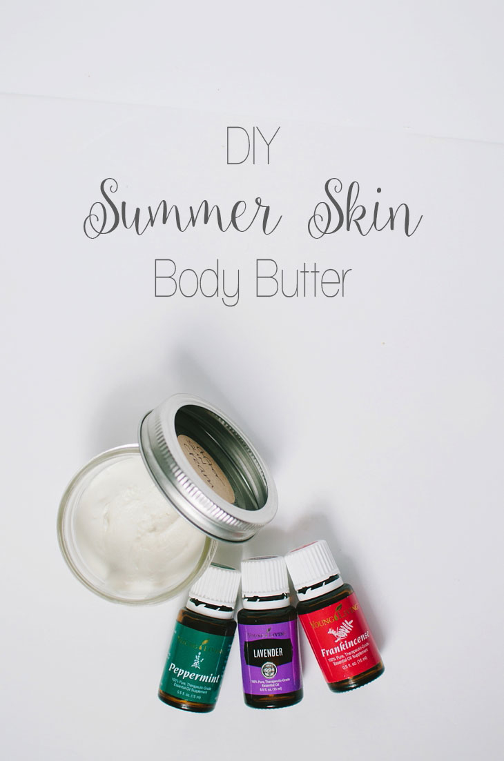 DIY Summer Skin Body Butter with Essential Oils | http://bit.ly/mollyyleo
