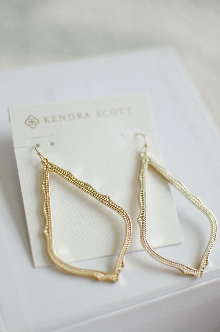 Kendra Scott "Sophee Drop Earrings in Gold" - $50 (Insiders' Price: $40)
