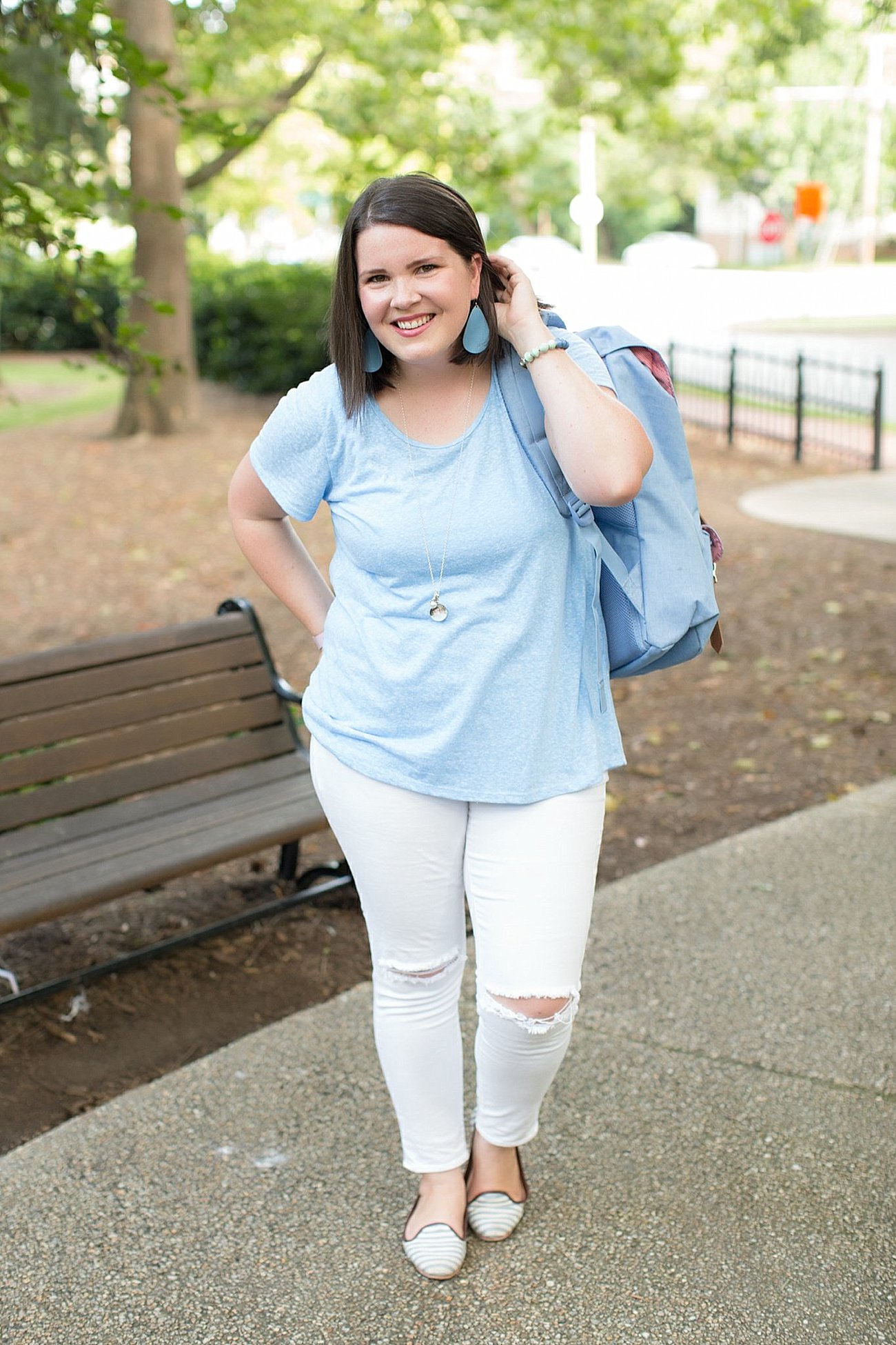 Game Day Inspired Style | Carolina Blue - Still Being Molly