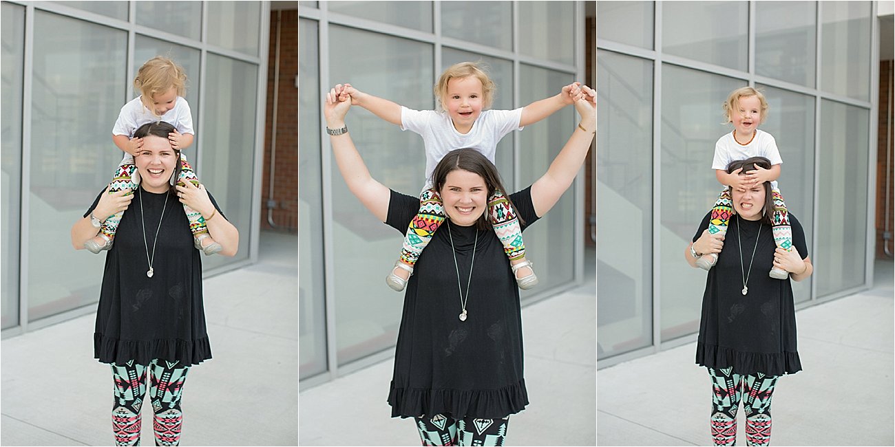 Get to Know Lilly: 50 Birthday Questions for My Four-Year-Old by NC blogger Still Being Molly - Agnes & Dora black ruffle tunic, Agnes & Dora matching mommy and me leggings (11)