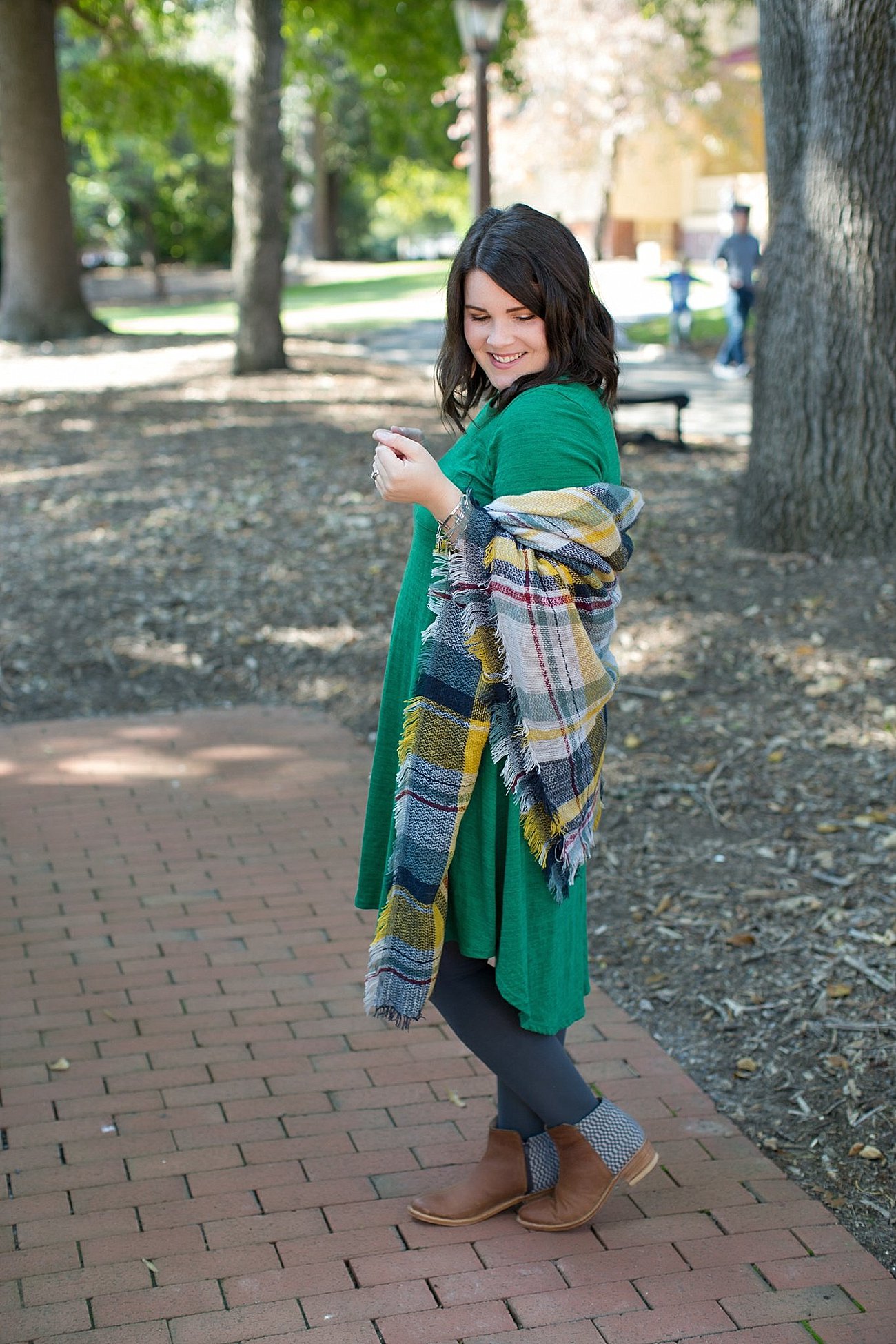 11 Ways to Wear a Blanket Poncho Scarf by fashion blogger Still Being Molly