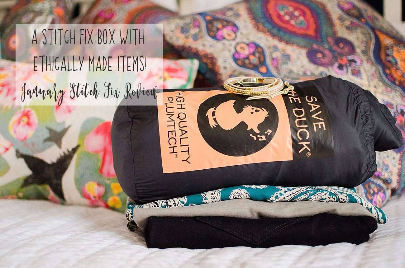 A Stitch Fix Box with Ethically Made 