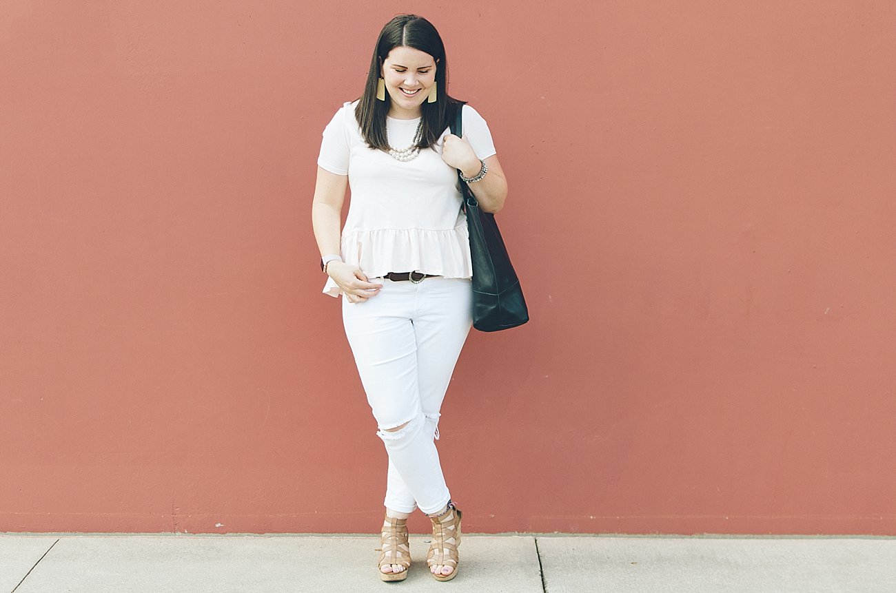 31 Bits, Elegantees Chelsea tee, white jeans, Shop Wearwell tote - ethical fashion blogger (7) - Is it Okay to Wear White After Labor Day? by NC ethical fashion blogger Still Being Molly
