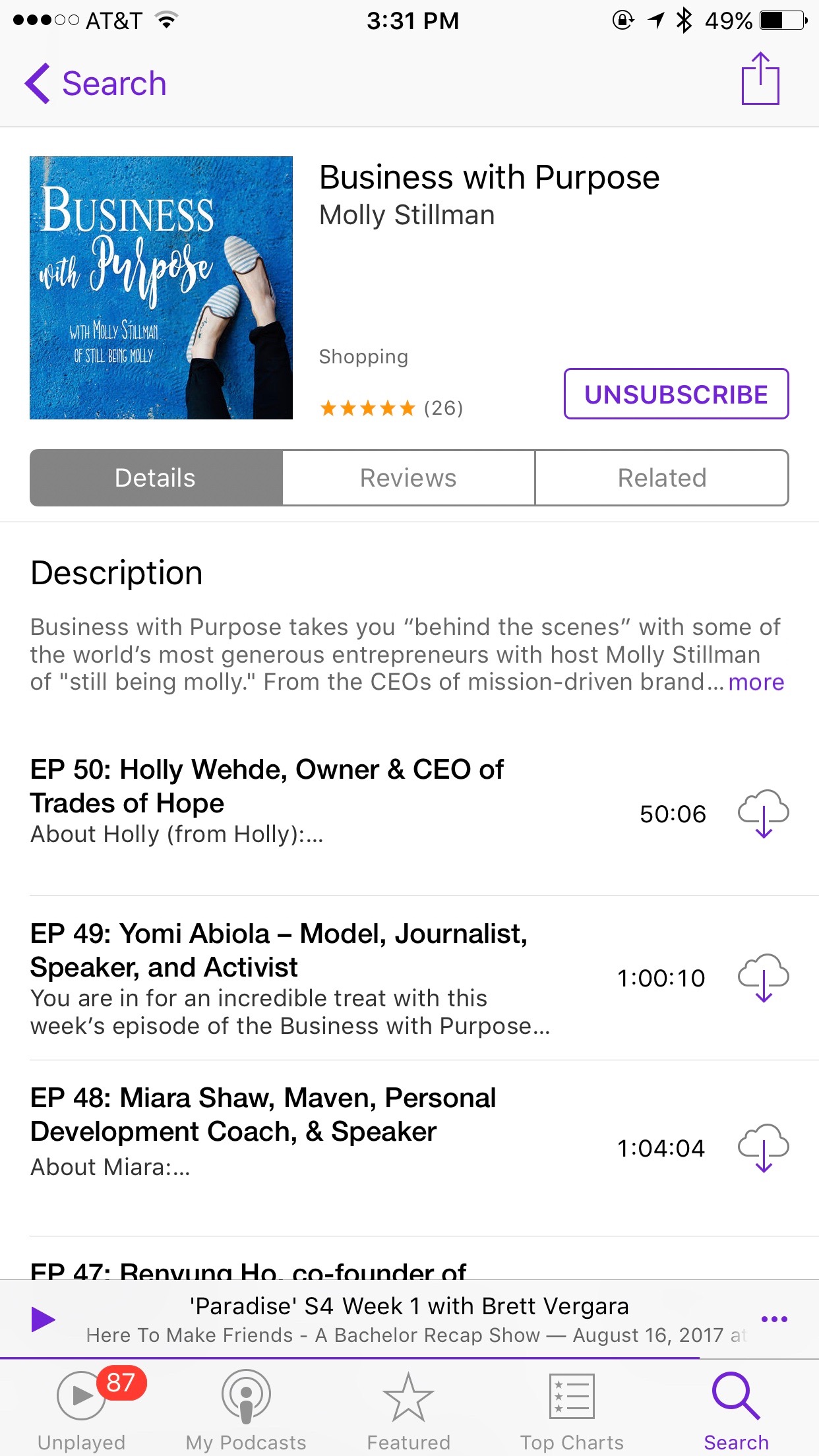How to Listen and Subscribe to a Podcast by NC blogger and podcaster Still Being Molly