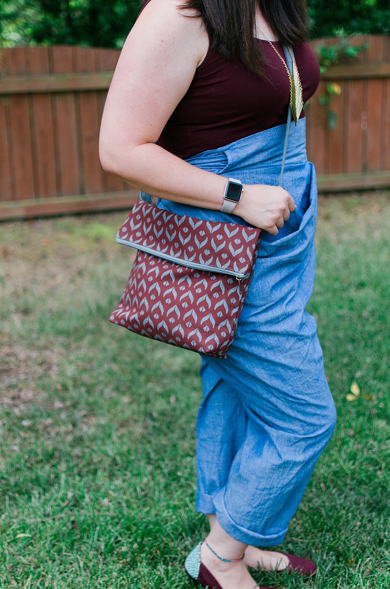 How to Style MATTER Prints sideswept dhoti chambray pants (3) - Beautiful Fair Trade Handbags from Malia Designs by ethical fashion blogger Still Being Molly