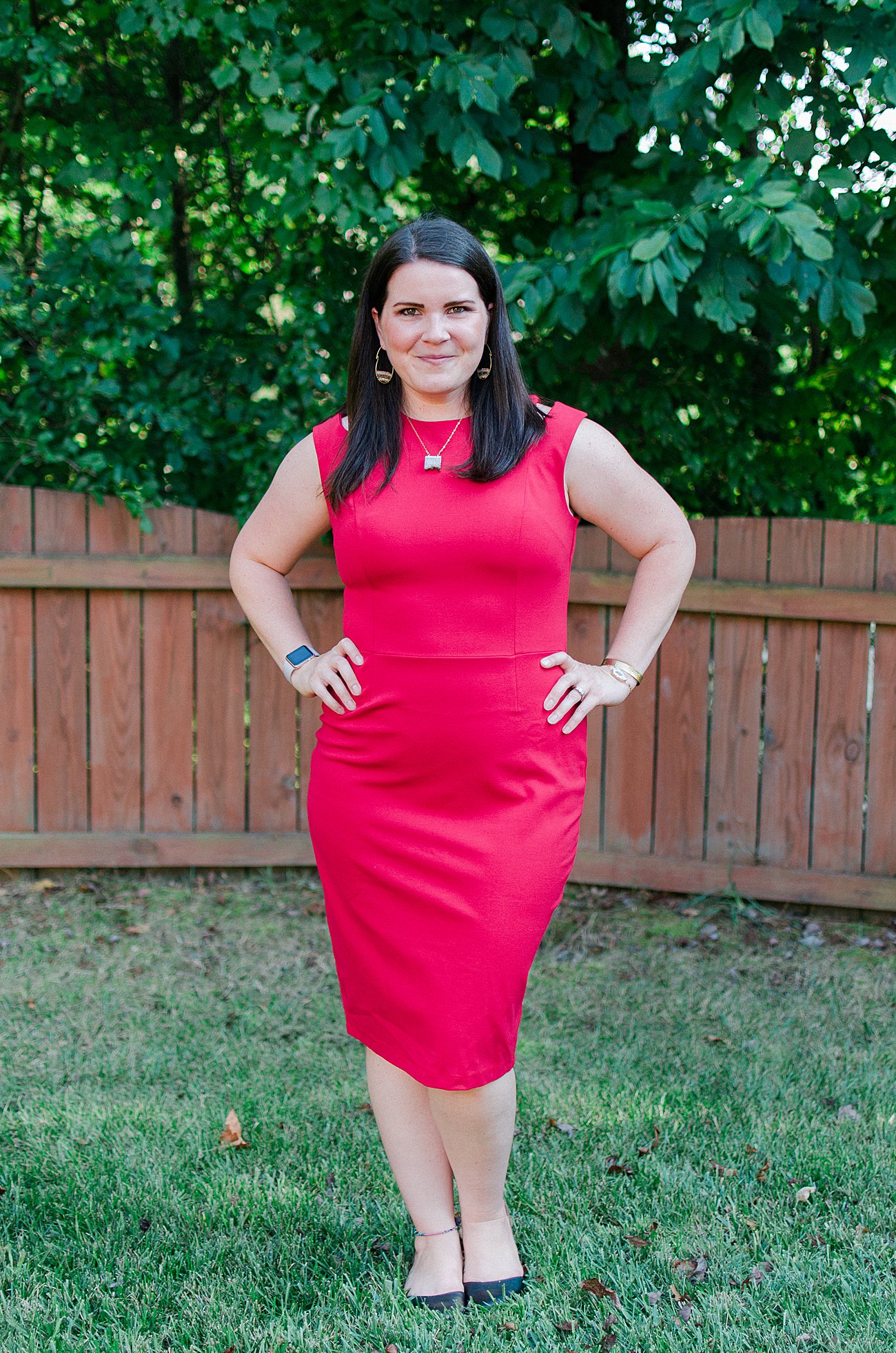Stitch Fix Mystic Los Angeles - "Nyla Ponte Knit Dress" - Size XL - $58 (Made in the USA) - Stitch Fix Review #46 by NC fashion blogger Still Being Molly