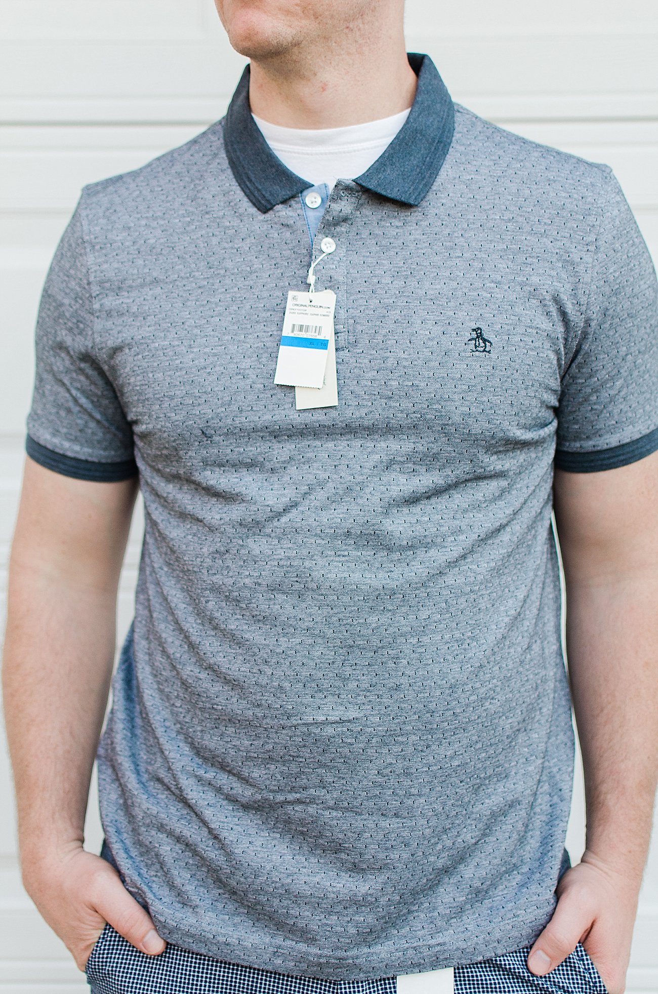 ORIGINAL PENGUIN - Jax Heritage Slim Fit Jacquard Polo - SIZE XL - $69 - John's Recent Stitch Fix for Men Review by fashion blogger Still Being Molly