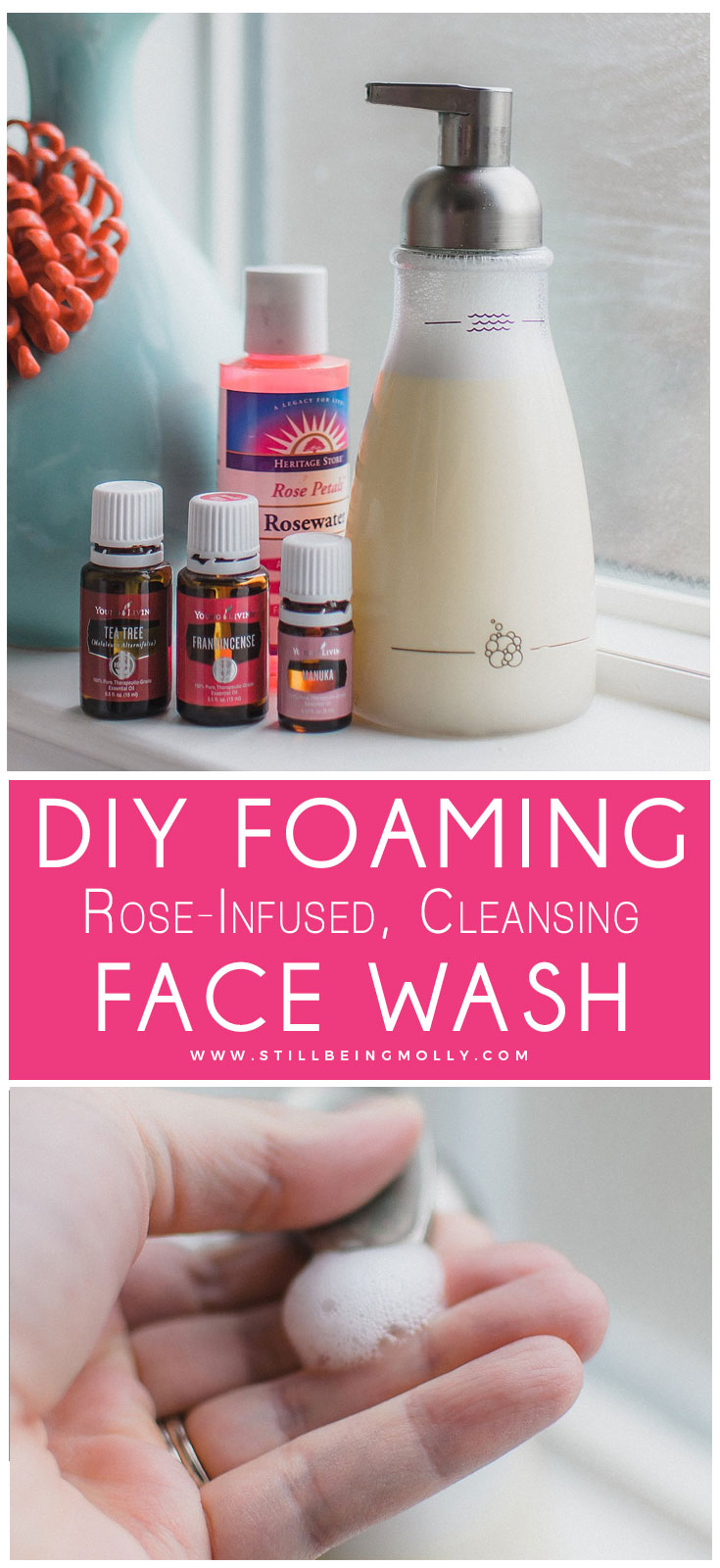  DIY Foaming Face Wash by North Carolina ethical blogger Still Being Molly