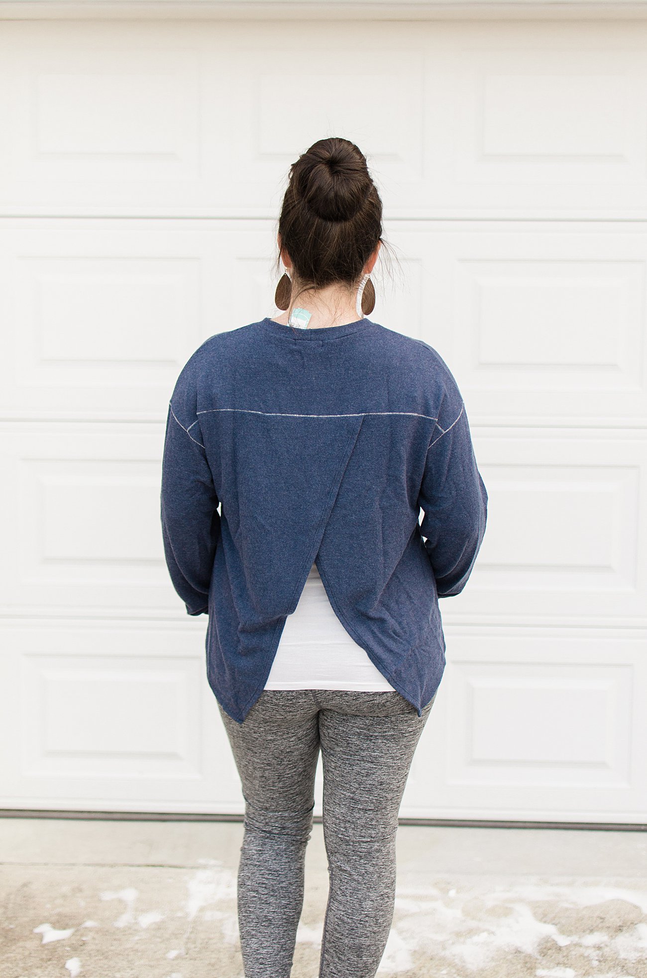 Stitch Fix LNA - Victoria Crossback Knit Top - SIZE: L - $121 (Made in the USA) - My 50th Fix & 5 Tips for Developing a Relationship with Your Stitch Fix Stylist by popular North Carolina ethical fashion blogger Still Being Molly