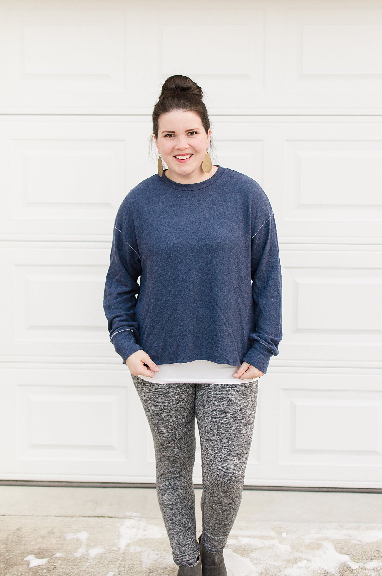 Stitch Fix LNA - Victoria Crossback Knit Top - SIZE: L - $121 (Made in the USA) - My 50th Fix & 5 Tips for Developing a Relationship with Your Stitch Fix Stylist by popular North Carolina ethical fashion blogger Still Being Molly