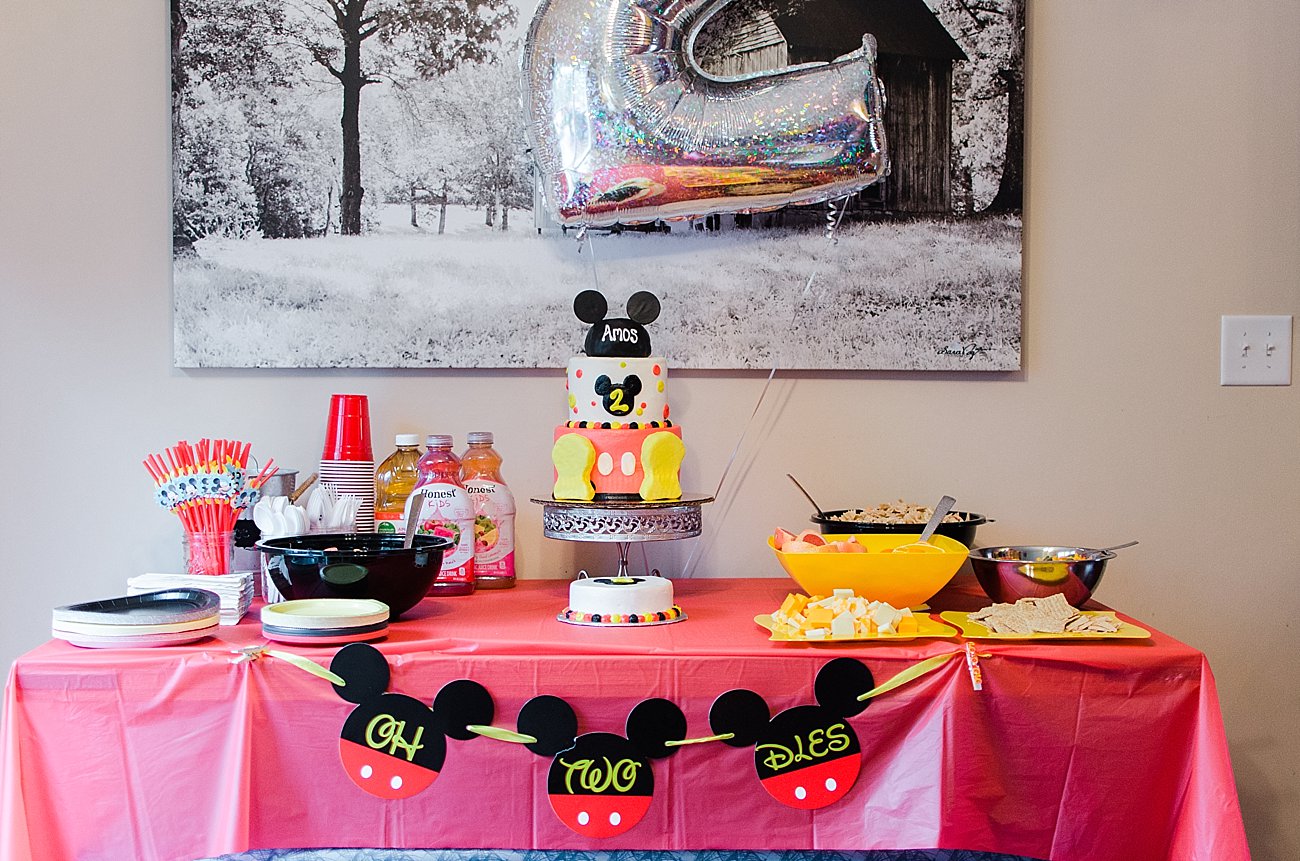 Amos's Mickey Mouse "Oh Two-dles" Birthday Party (2) - Mickey Mouse Birthday Party by popular North Carolina lifestyle blogger Still Being Molly