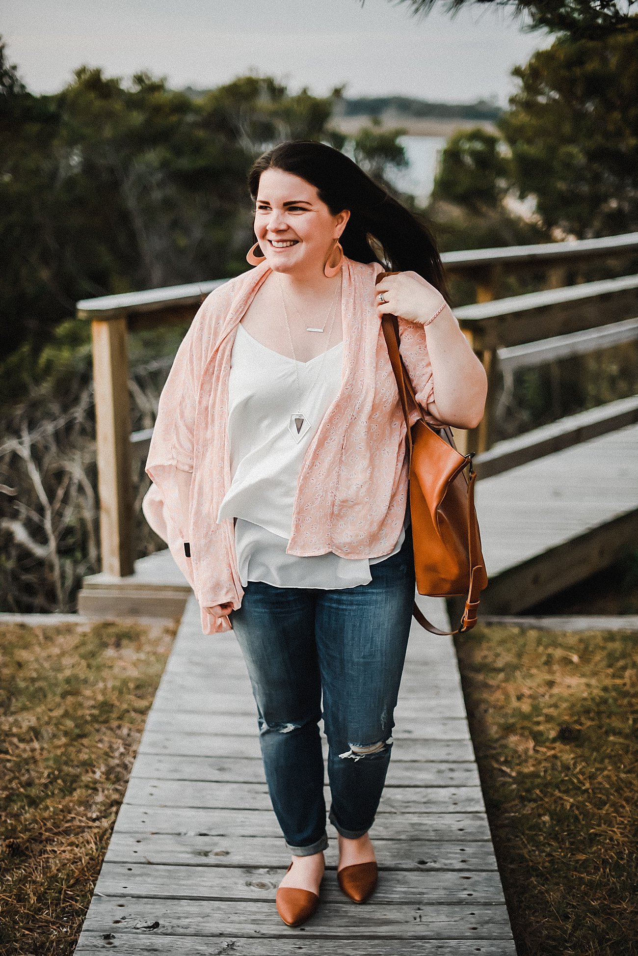 Ethical Fashion blogger - CAUSEBOX Symbology Kimono, Grace & Lace fara combo cami, ABLE high waisted jeans, ABLE tote bag, ABLE shoes (6) - Renewed by popular North Carolina ethical fashion blogger Still Being Molly