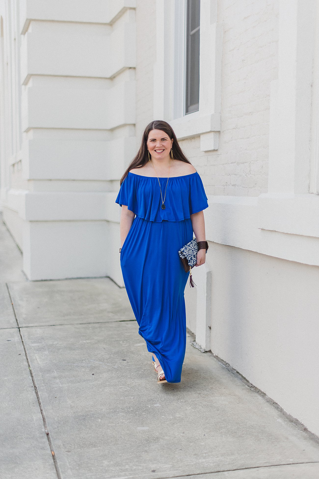 Ethical Fashion: How to Style an Off the Shoulder Maxi Dress
