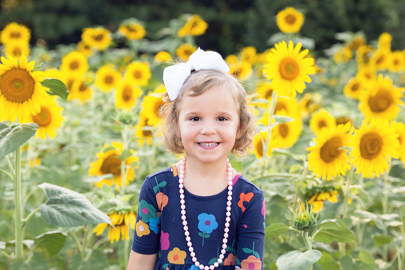 Raleigh, North Carolina Sunflower Field Family Photos (13)