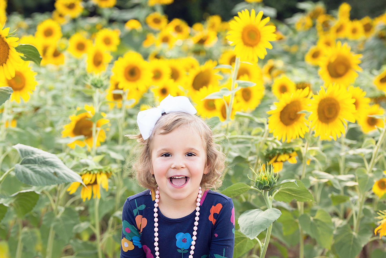 Raleigh, North Carolina Sunflower Field Family Photos (19)
