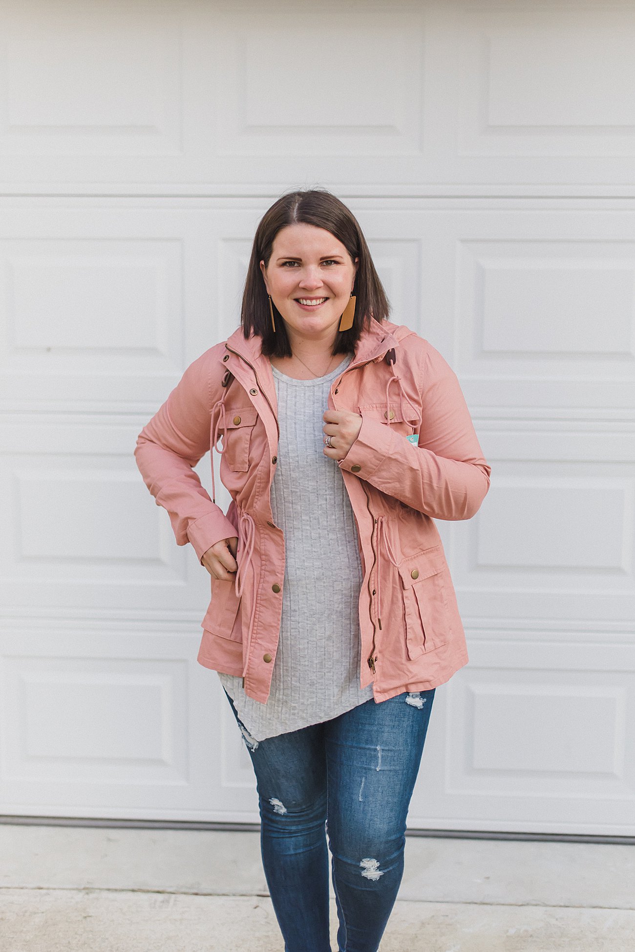 How to Get Your Best Transition to Fall Fix from Stitch Fix (5) Market & Spruce Chaplin Hooded Anorak Jacket in Pink - Size XL - $88