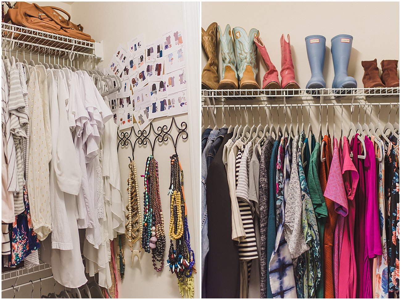Small Walk-In Closet Reorganization Before and After (1)