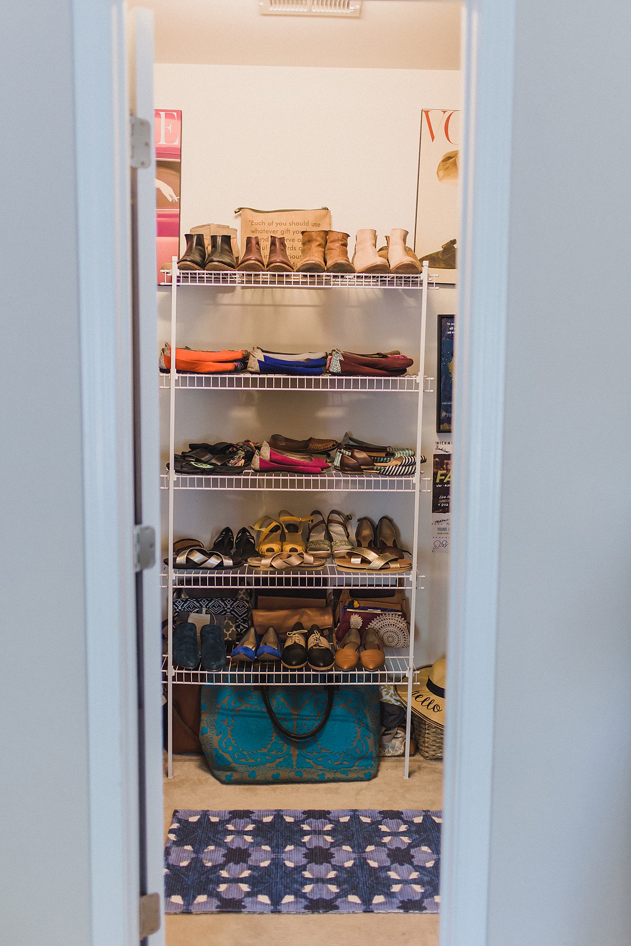 Small Walk-In Closet Reorganization Before and After (7)