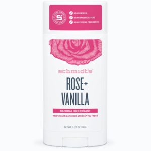 Schmidts Rose Vanilla Natural Nontoxic Deodorant